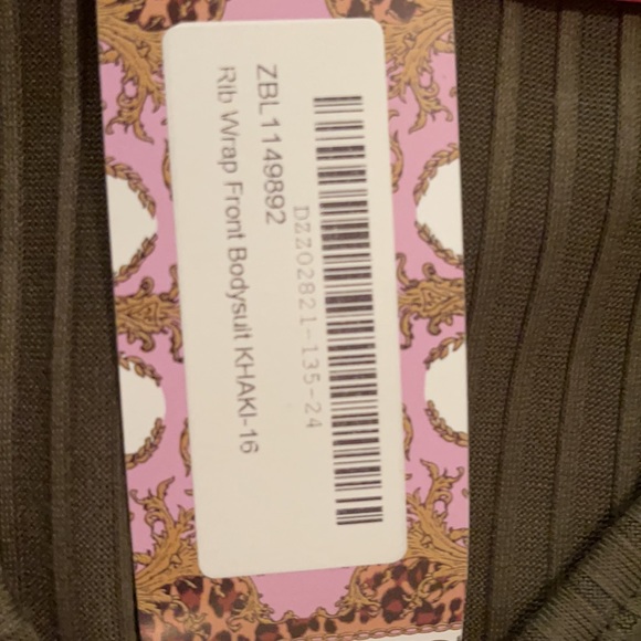 Green Bodysuit with front wrap - Picture 2 of 2